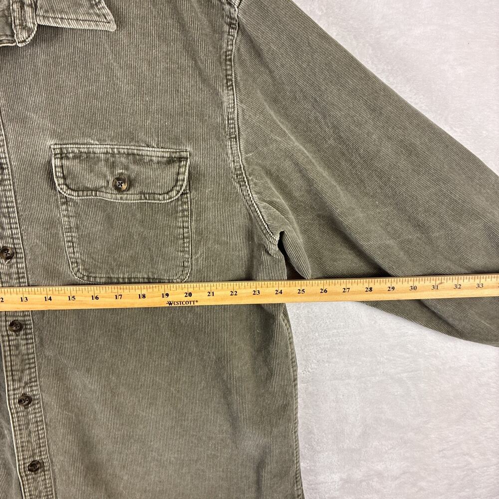 VTG Gap Overshirt Mens XL Brown Corduroy Workwear Heavyweight Preppy Classic Y2K - Picture 6 of 8